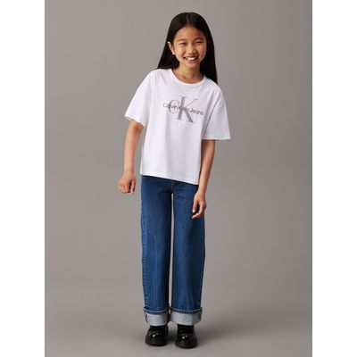 Imagen 2 del producto Polera Niña Monologo Glitter Blanco