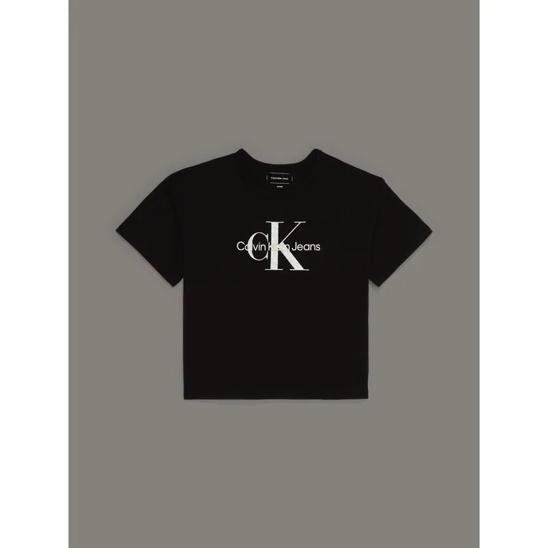 CALVIN KLEIN - Polera holgada con logo Negro Calvin Klein