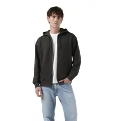 LEVIS - Polerón Hombre Seasonal Zip Up Negro