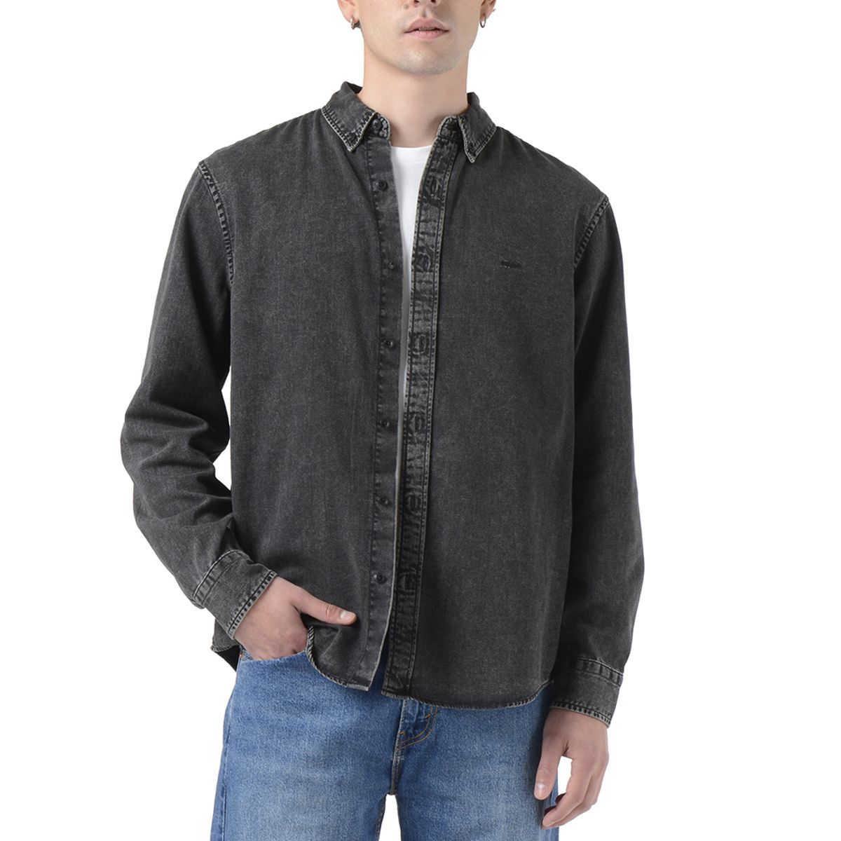 LEVIS - Camisa Hombre Authentic Button Down Negro Levis