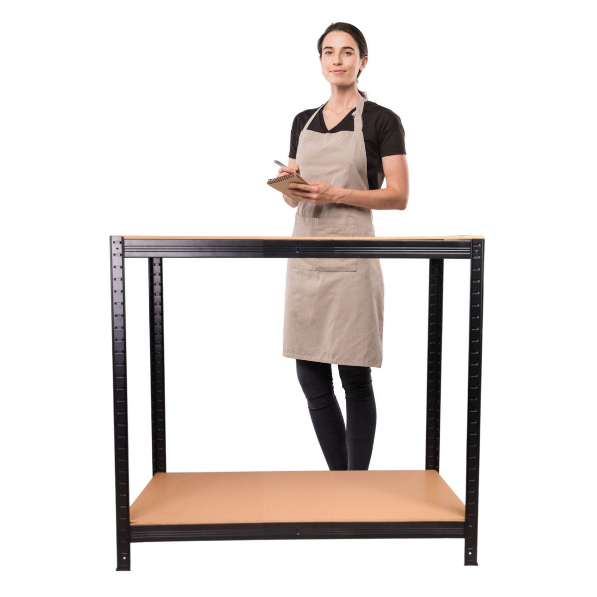 PROCHEF - Mesón de Trabajo Acero y MDF 90x60x90 cm.