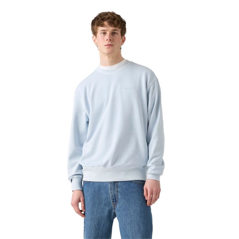 LEVIS - Polerón Hombre Authentic Crew Celeste Levis