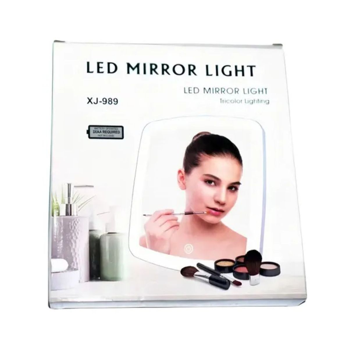 GENERICO - Espejo Led Touch Iluminación Mirror Light XJ-989 Blanco