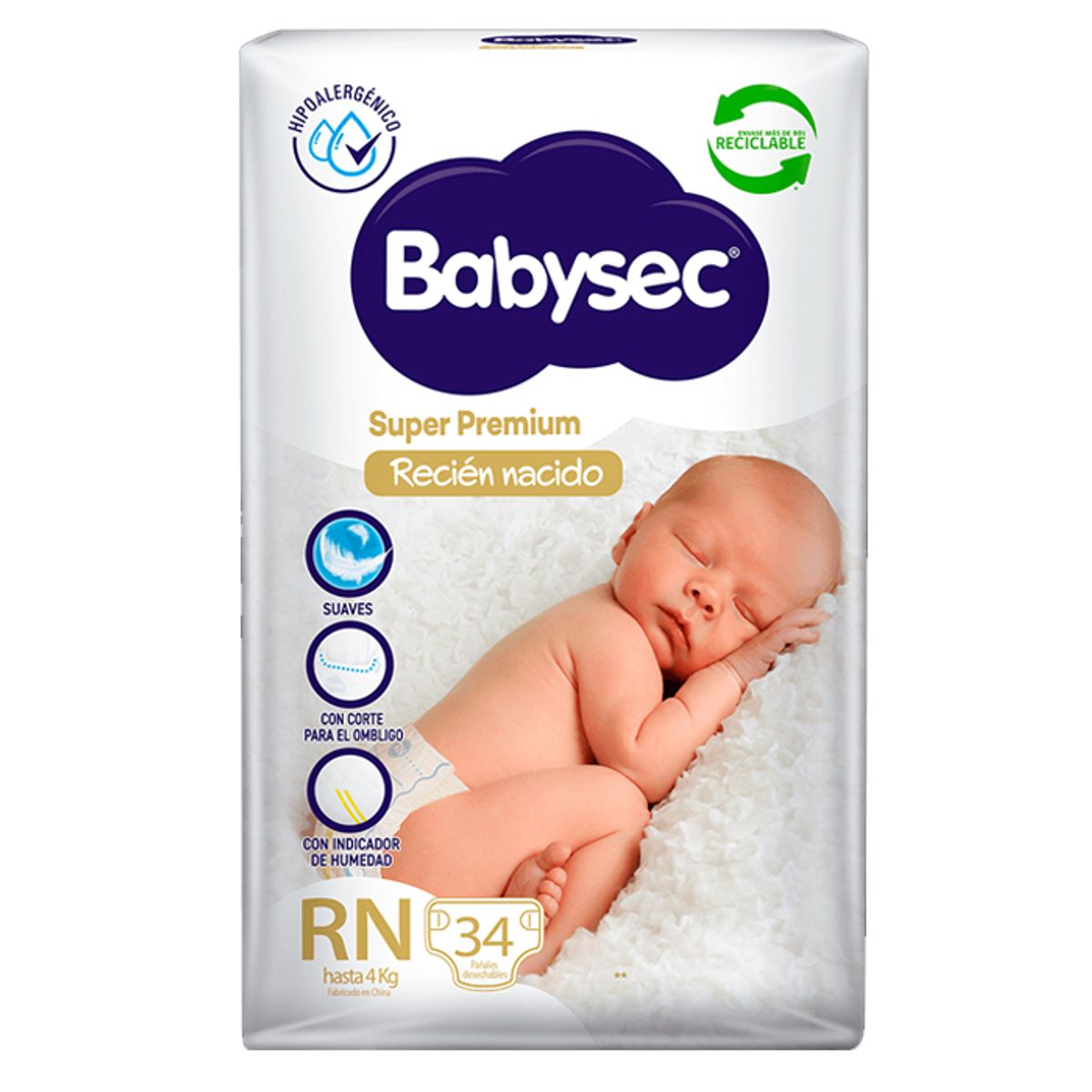 BABYSEC - Pañal Babysec Super Premium RN 34