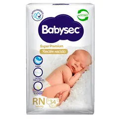BABYSEC - Pañal Super Premium RN 34