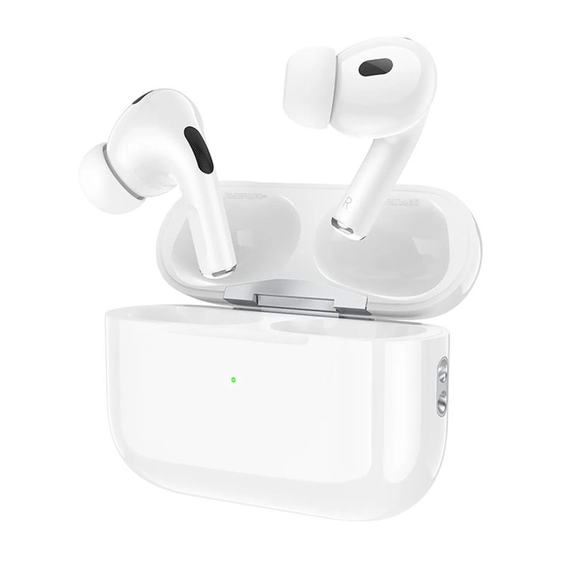 HOCO - Hoco EW69 TWS Carga Inalámbrica ANC ENC Blanco