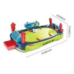GENERICO - Mini futbolito de mesa tipo flipper rojo