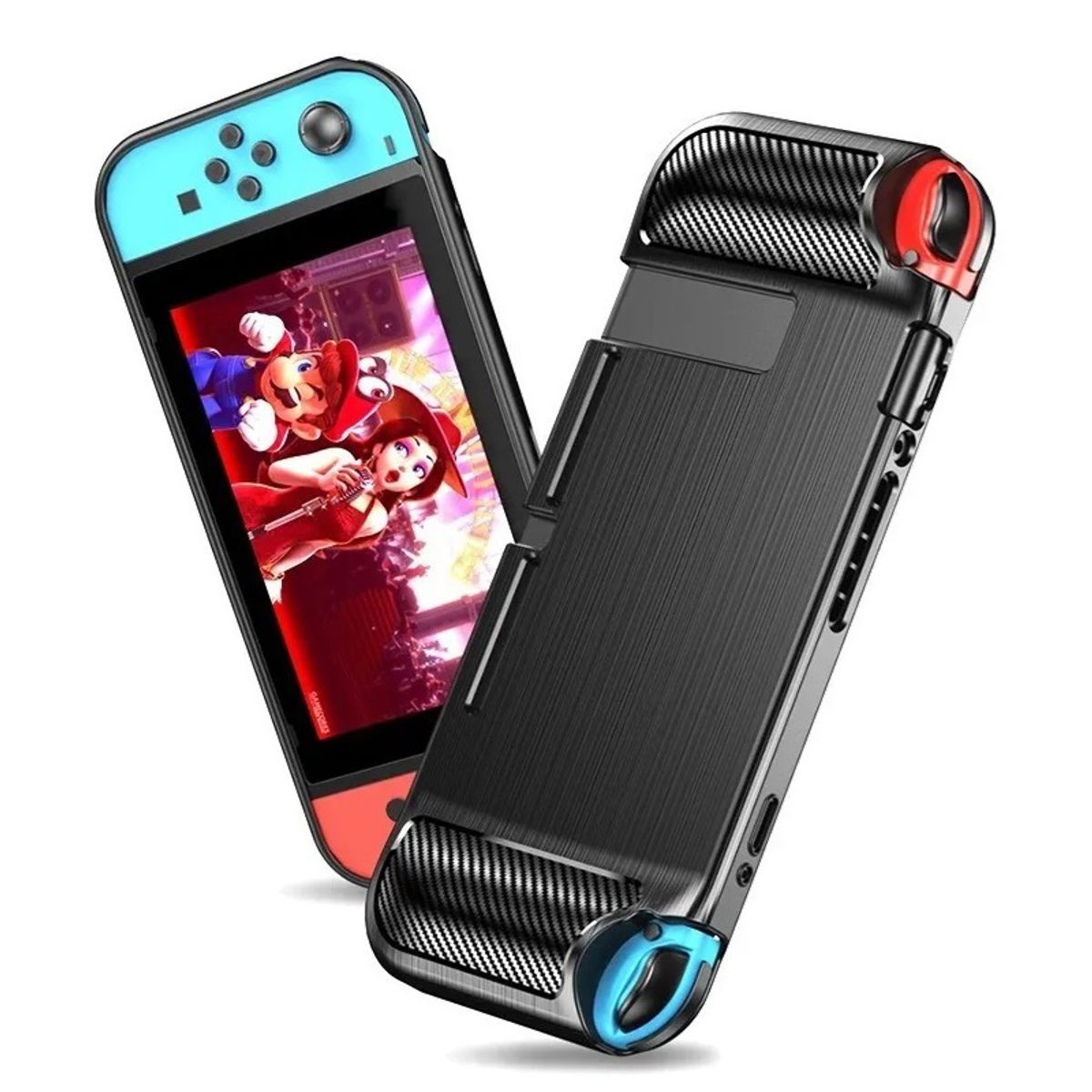 GENERICO - Carcasa Funda Protectora Nintendo Switch Silicona Lisa  Negra…