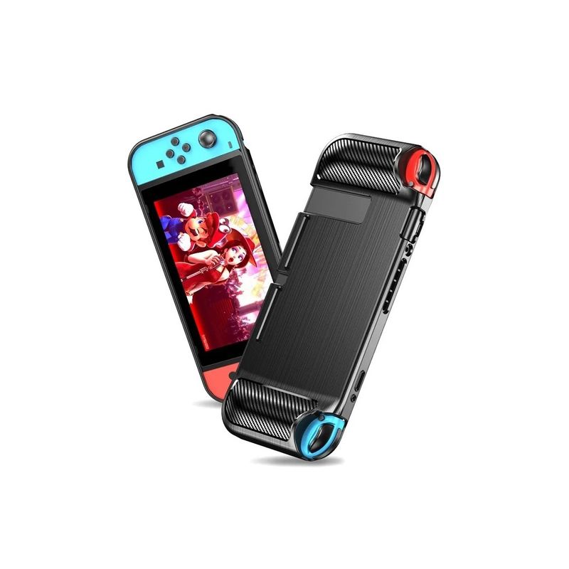 GENERICO - Carcasa Funda Protectora Nintendo Switch Silicona Lisa  Negra…