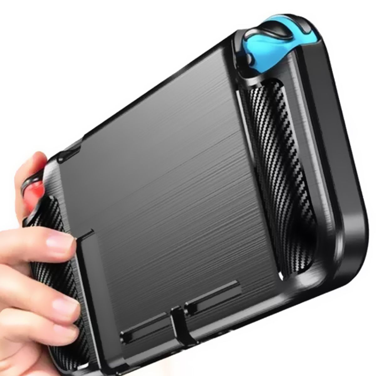 GENERICO - Carcasa Funda Protectora Nintendo Switch Silicona Lisa  Negra…