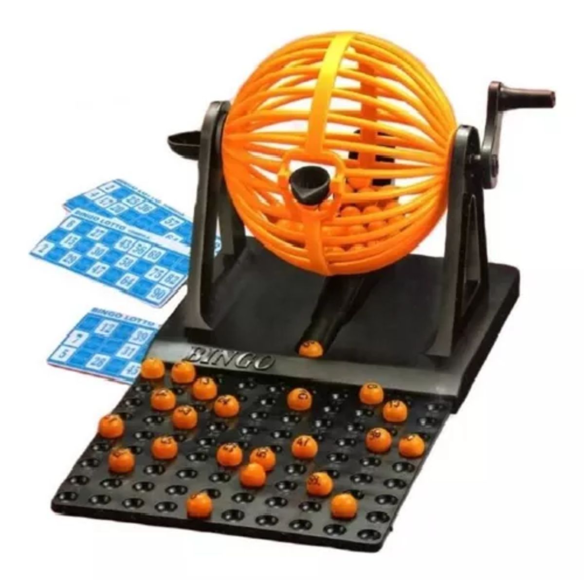 GENERICO - Bingo completo incluye tómbola fichas y pelotas premium