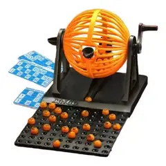 GENERICO - Bingo completo incluye tómbola fichas y pelotas premium