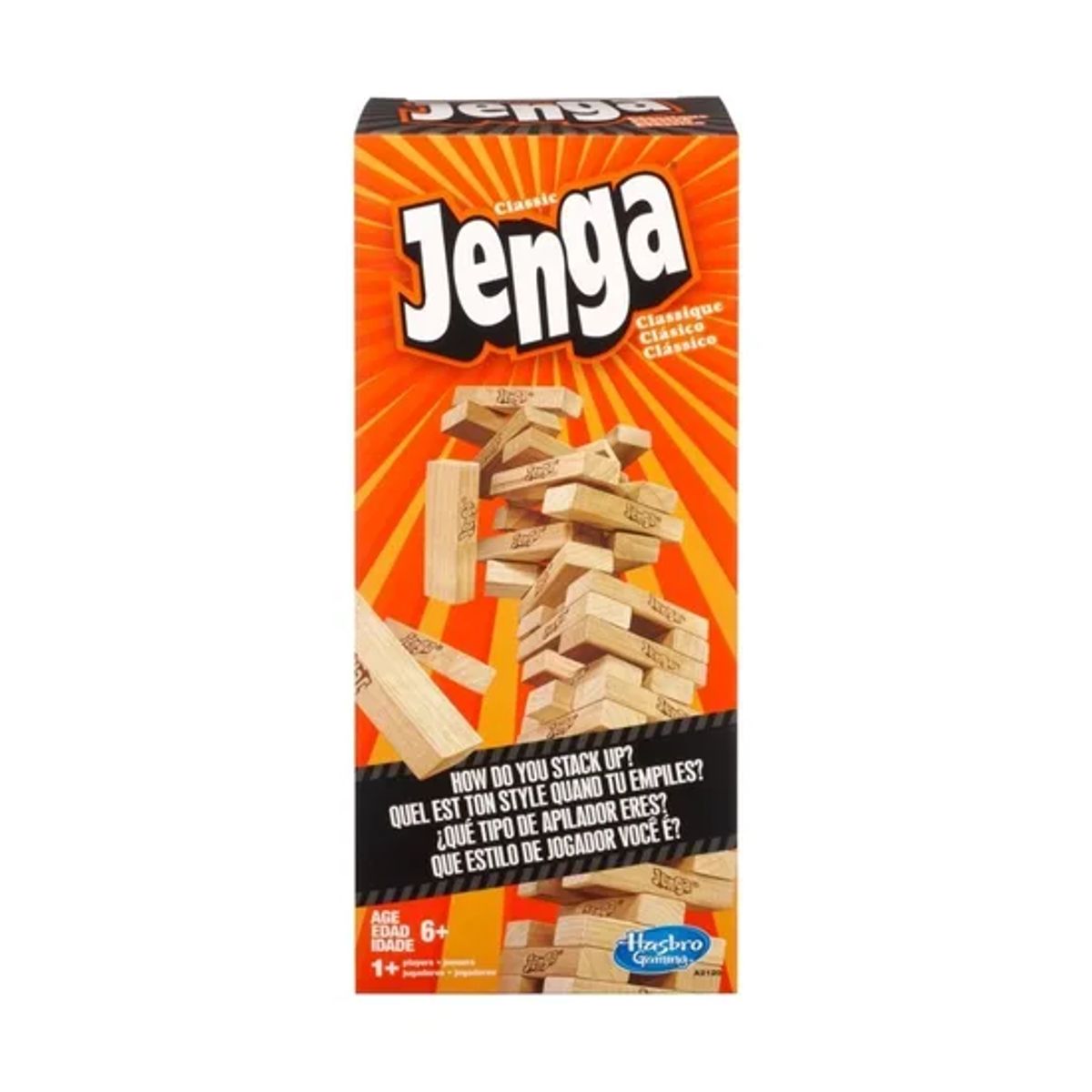 GENERICO - Juego de mesa Jenga clásico apila bloques en torre