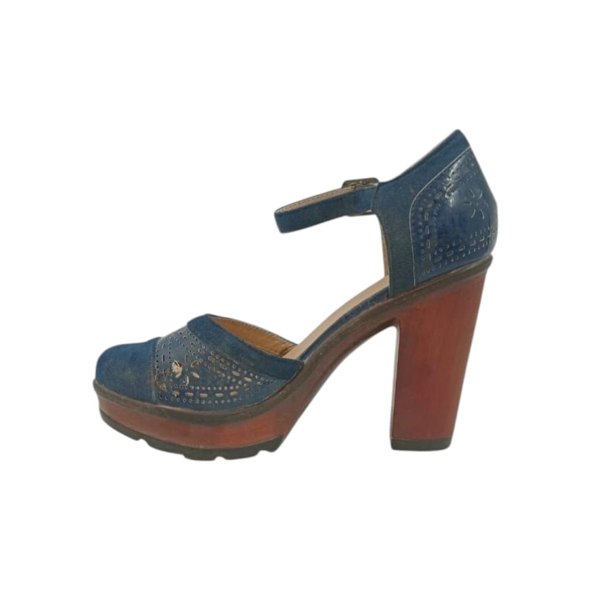 HERIEL - Zapato Azul Taco Mujer