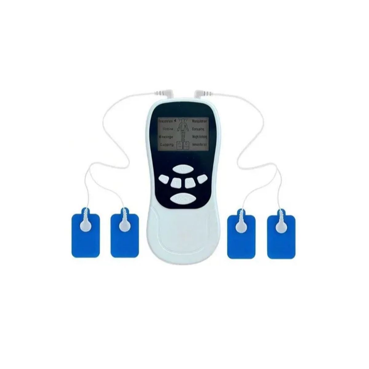 GENERICO - Masajeador Tens Electroestimulador 4 Parches Alivia / 12822