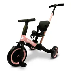MUVTER - Triciclo Multifuncional 5 en 1 Ride Rosado