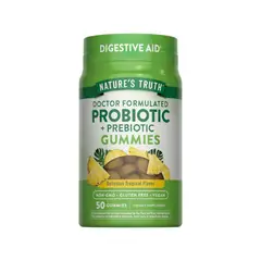 NATURE'S TRUTH - PROBIOTICOS + PREBIOTICOS 50 GOMITAS SABOR TROPICAL -