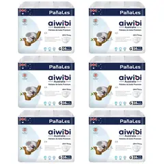 AIWIBI - Pañal Premium X6 G 26 (156 Pañales)