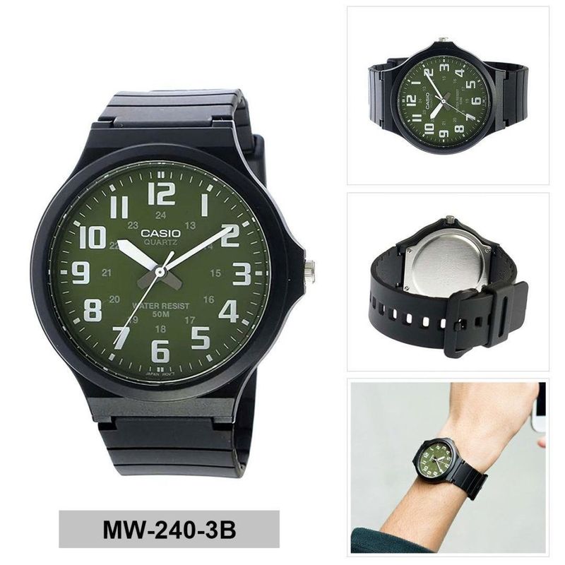 CASIO - RELOJ CASIO MW240-3BV HOMBRE ANALOGO RESINA