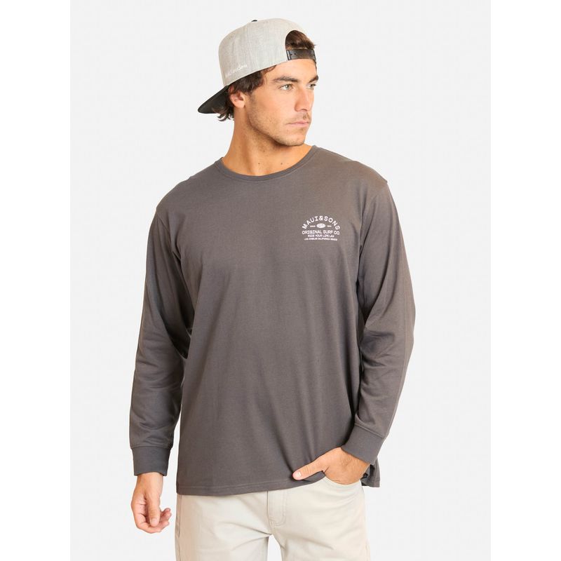 MAUI AND SONS - Polera ML Pirel Gris Hombre Maui And Sons - Gris