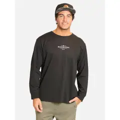 MAUI AND SONS - Polera ML Nisin Negro Hombre - Negro