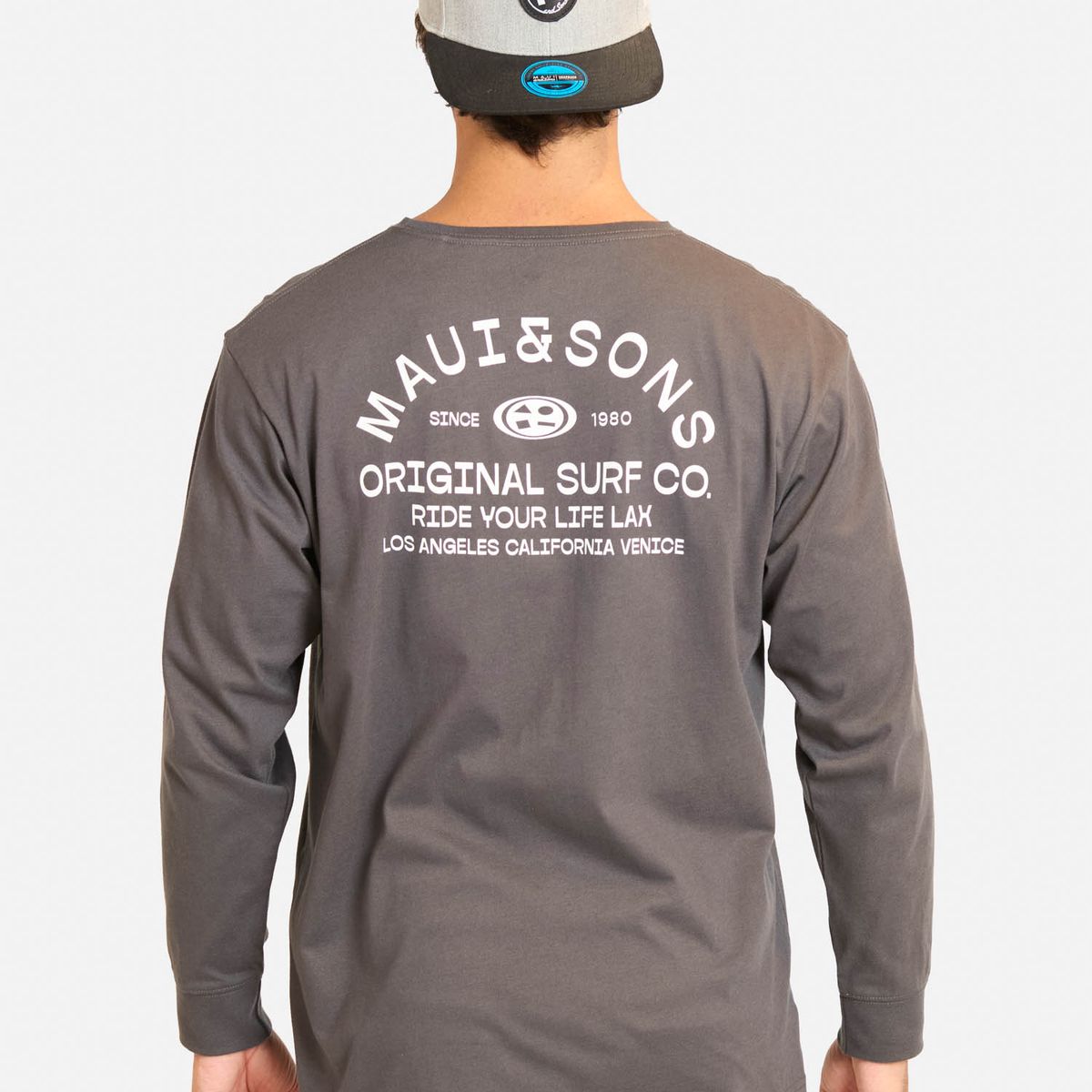 MAUI AND SONS - Polera ML Pirel Gris Hombre Maui And Sons - Gris