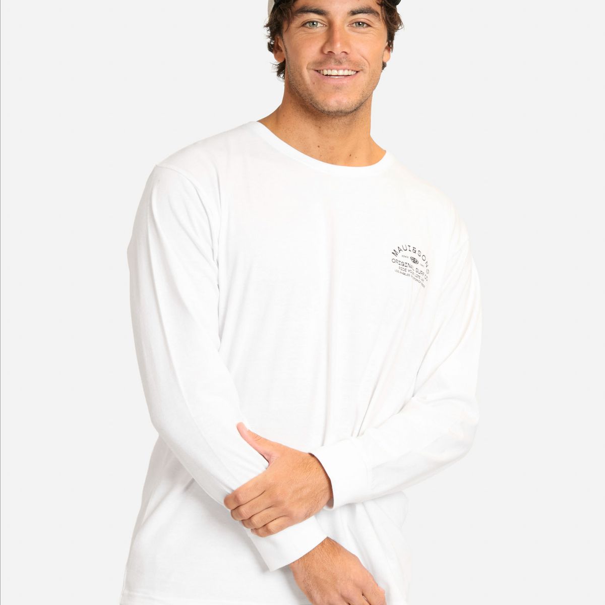 MAUI AND SONS - Polera ML Pirel Blanco Hombre Maui And Sons - Blanco
