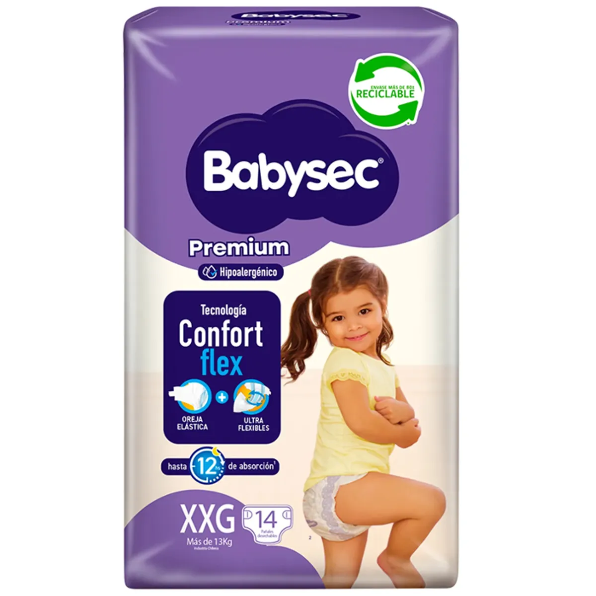 BABYSEC - Pañal Babysec Premium XXG 14