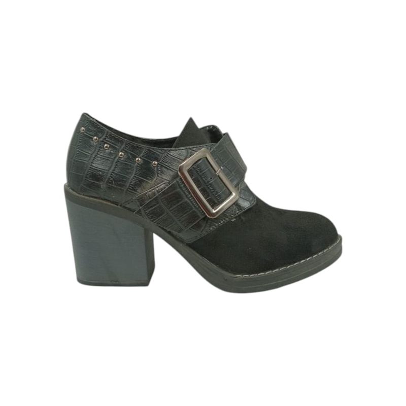 HERIEL - Zapato Negro Taco Mujer