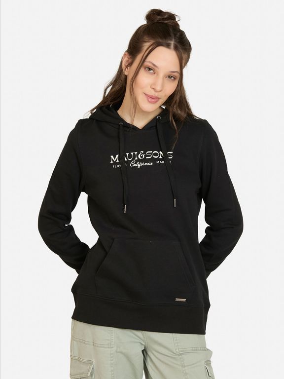Poleron Canguro Chillaxa Negro Mujer - Negro Negro XS