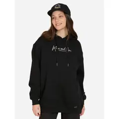 MAUI AND SONS - Poleron Canguro Rideona Negro Mujer - Negro