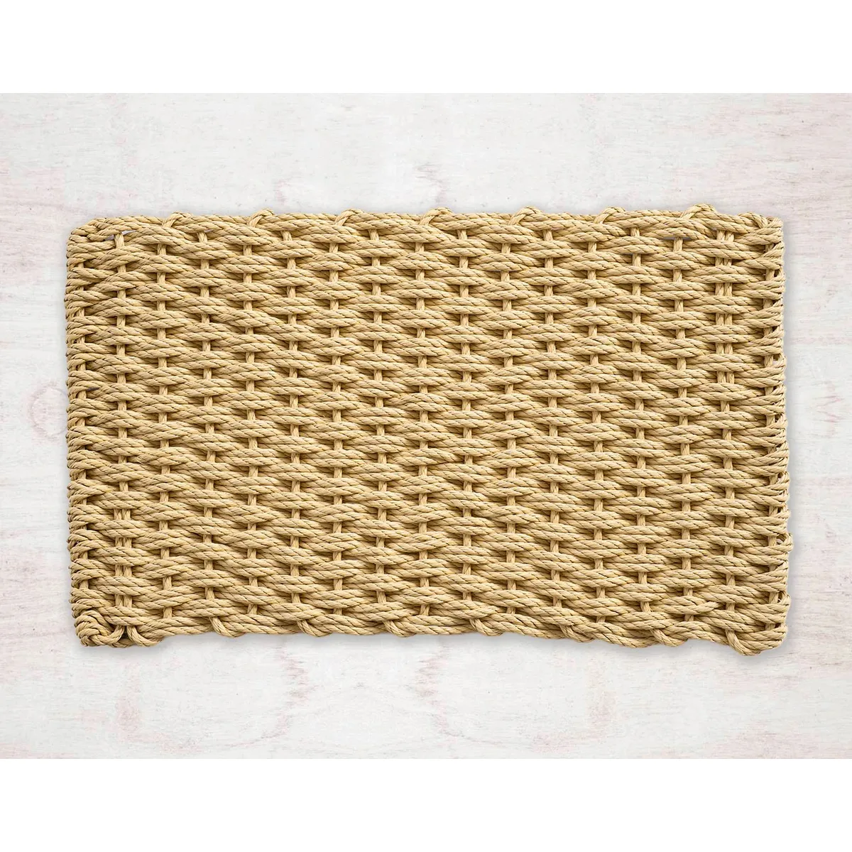 KOKOMAT - Limpiapies Trenzado Beige