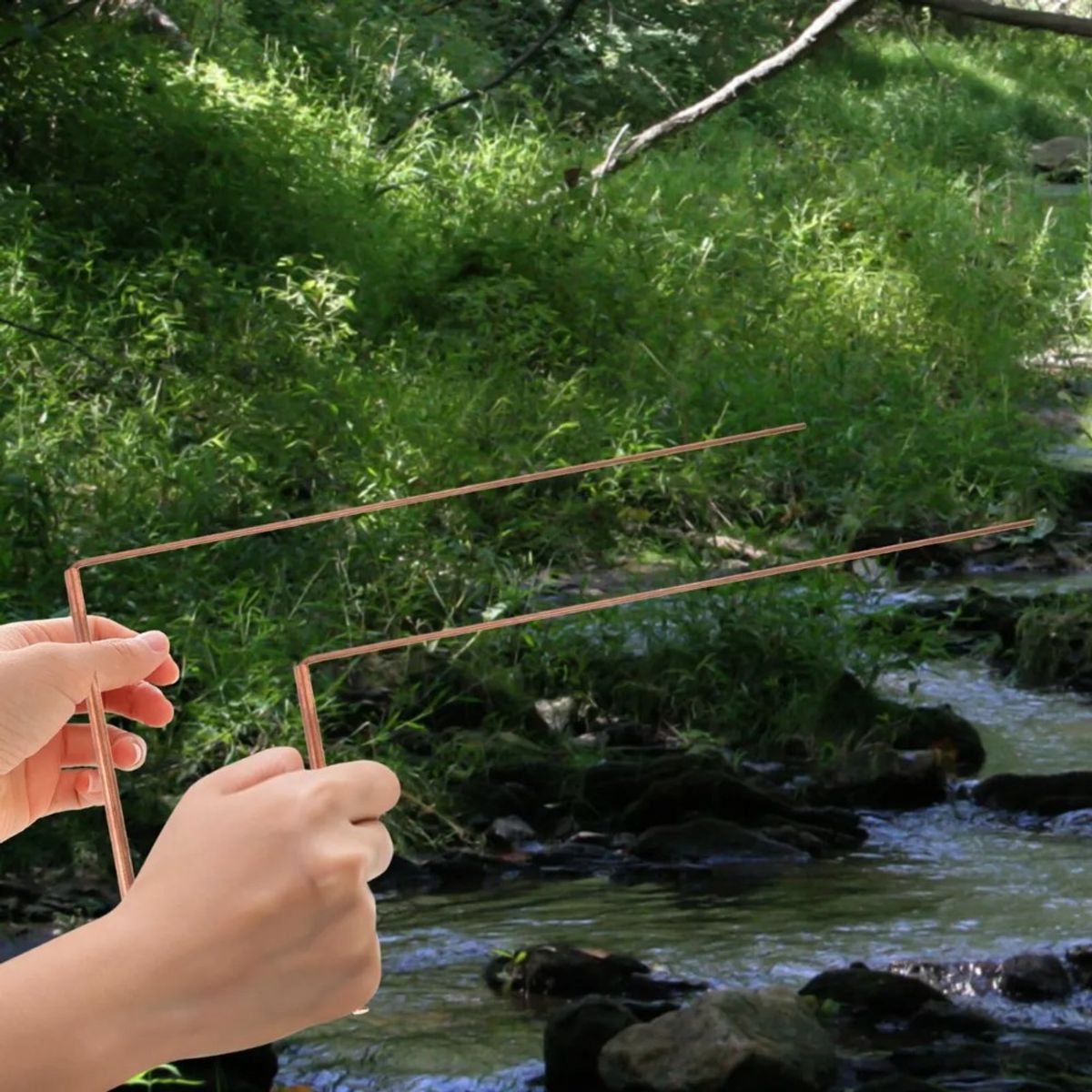 MUNDO MAGIA - Set De 2 Profesional Varillas De Radiestesia En L - Metal