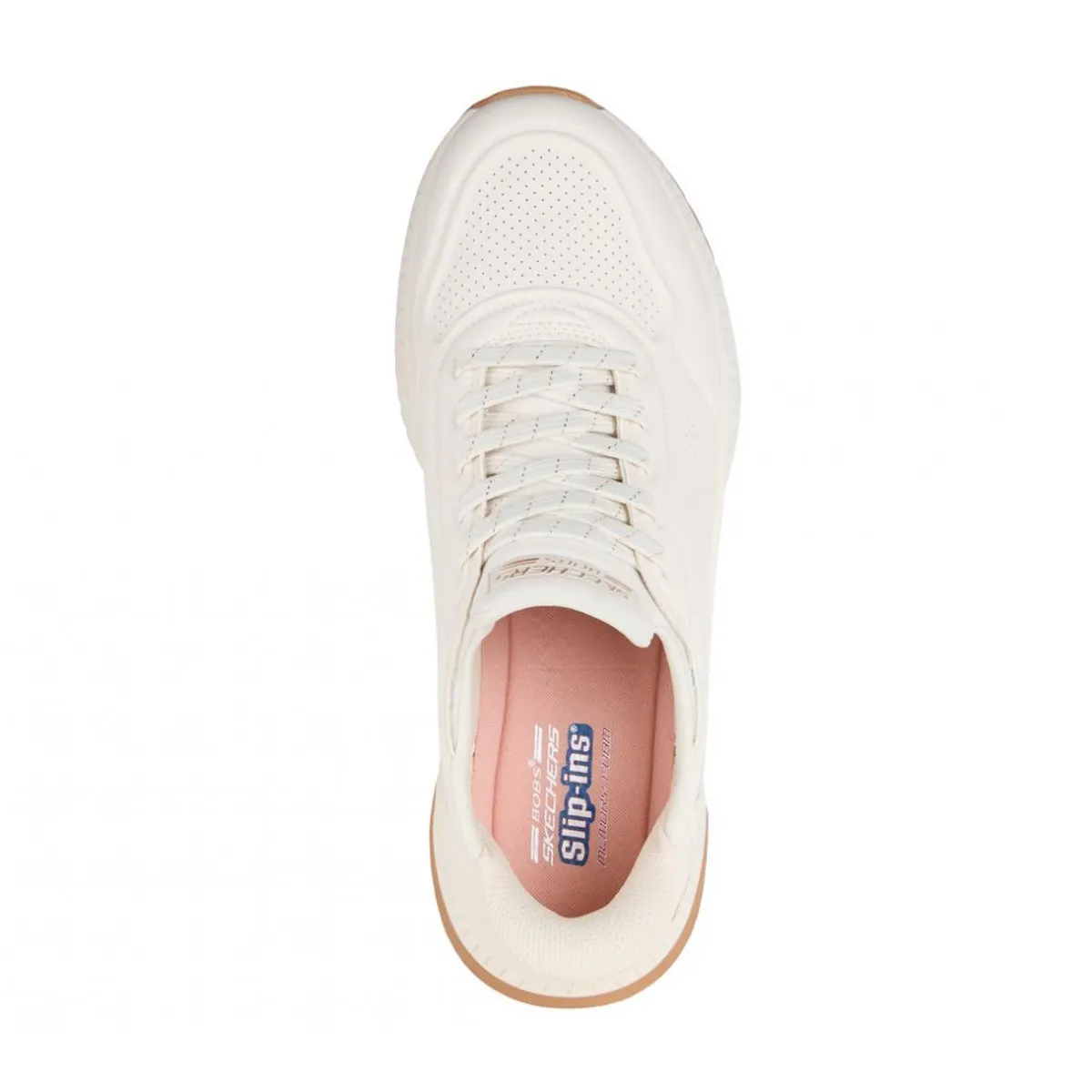 SKECHERS - Zapatillas Mujer Slip-ins Bobs Squad 4 Blanco WT Skechers