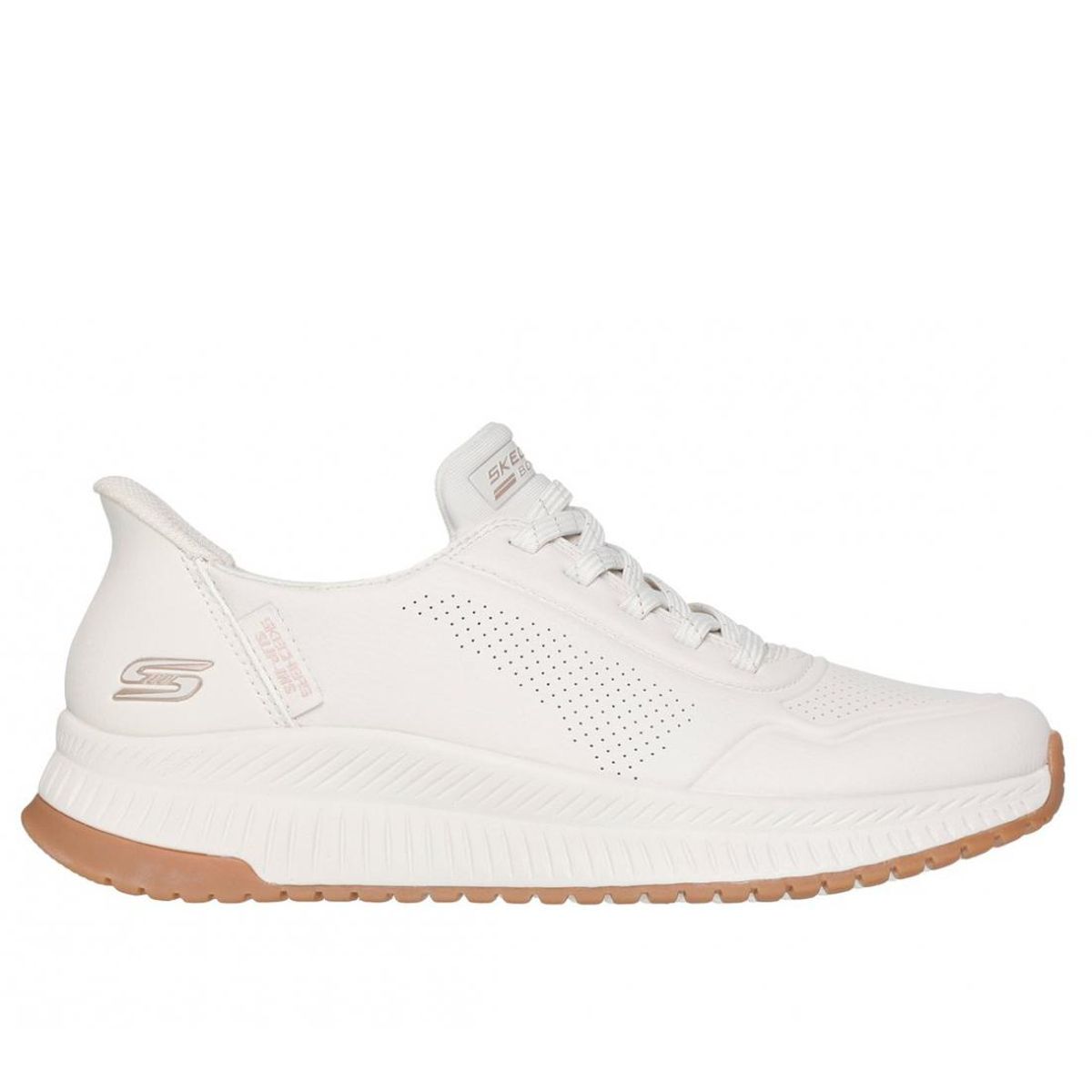 SKECHERS - Zapatillas Mujer Slip-ins Bobs Squad 4 Blanco WT Skechers