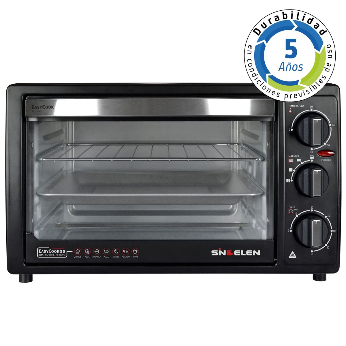 SINDELEN - Horno Eléctrico HE-350NG • Easy Cook 35