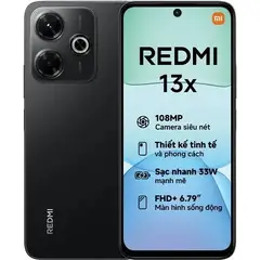XIAOMI - REDMI 13X 6.7" 256 GB 8 GB RAM 108MP + 2MP Negro