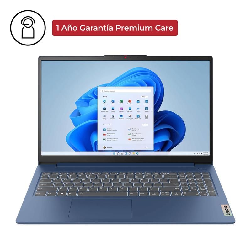 LENOVO - Notebook IdeaPad Slim 3 AMD Ryzen 5 8GB RAM 512GB SSD + Garantía Premium Care