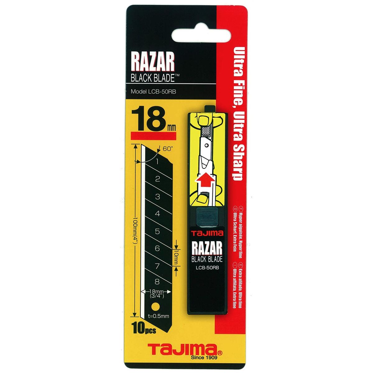 GENERICO - Repuesto Cuchillo Tajima 18mm Extra Afilado