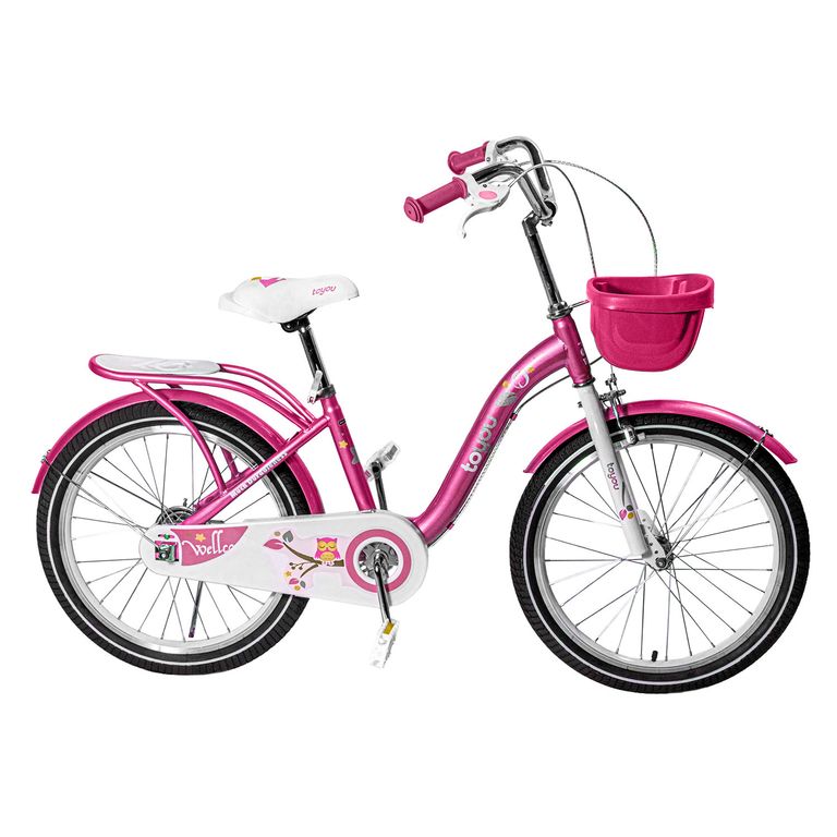 Bicicleta Nina Infantil De Paseo Pink Owl Rueditas Aro 20 Rosado ...