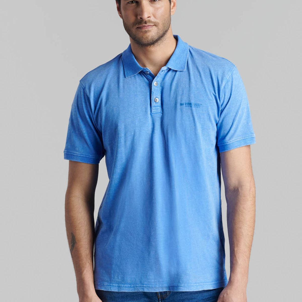 FEROUCH - Polera San Diego Celeste Ferouch