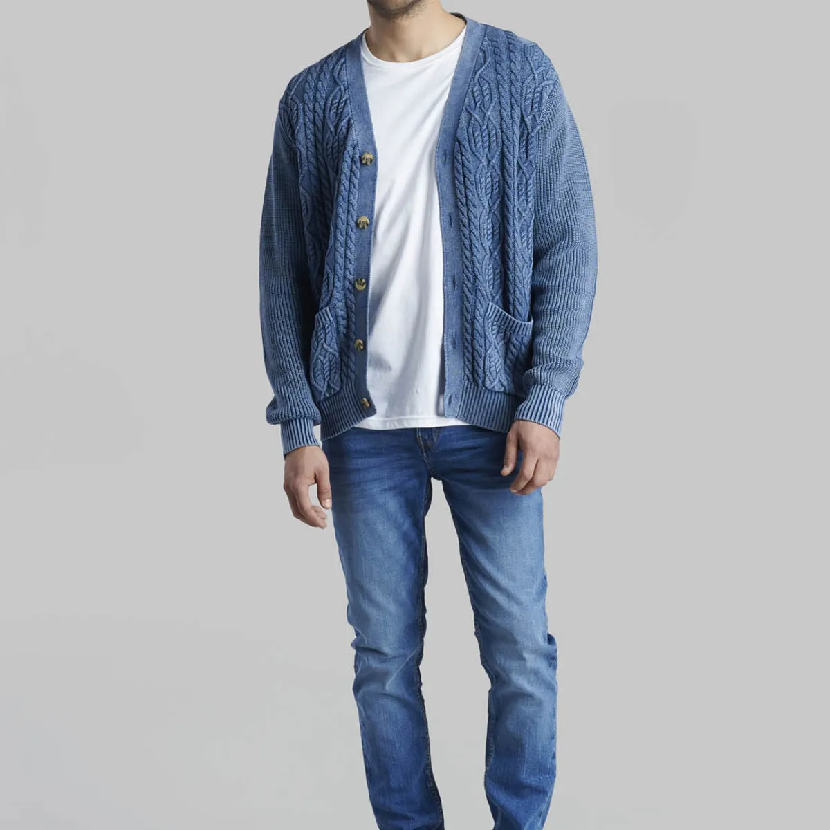 FEROUCH - Cardigan Erie Azul Ferouch