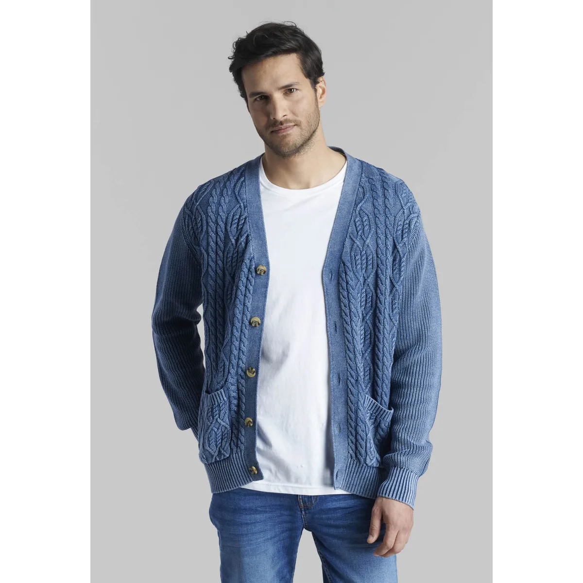 FEROUCH - Cardigan Erie Azul Ferouch