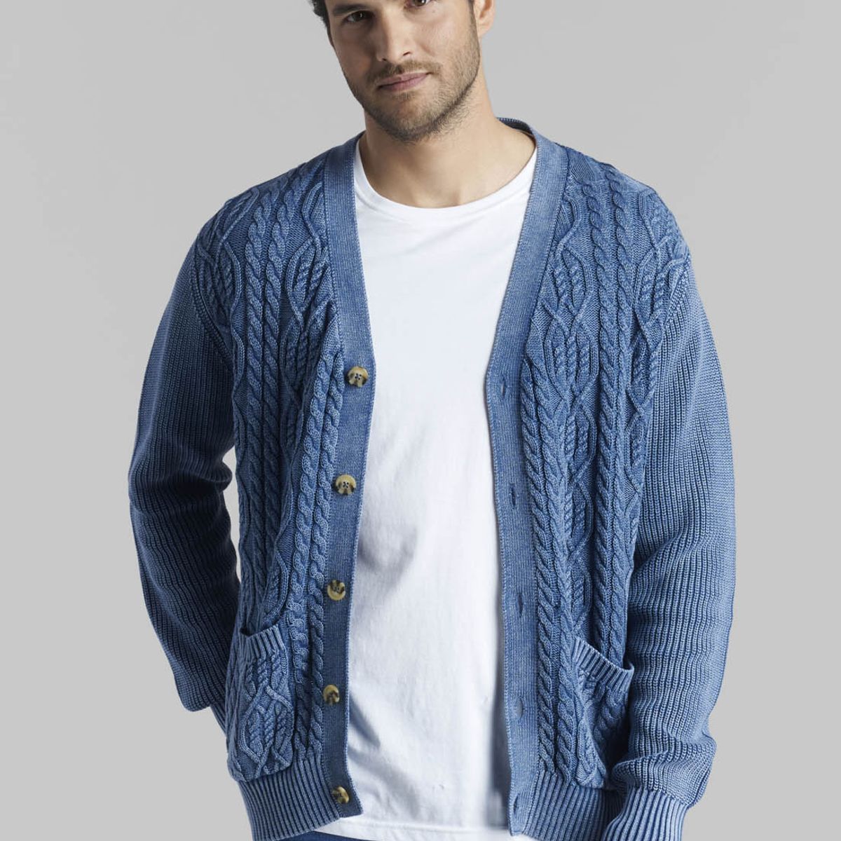 FEROUCH - Cardigan Erie Azul Ferouch