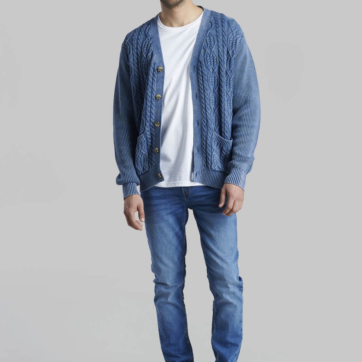 FEROUCH - Cardigan Erie Azul Ferouch