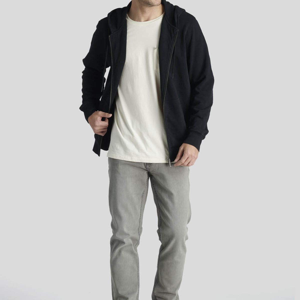 NEW MAN - Polerón Santiago Avant-Garde Negro New Man