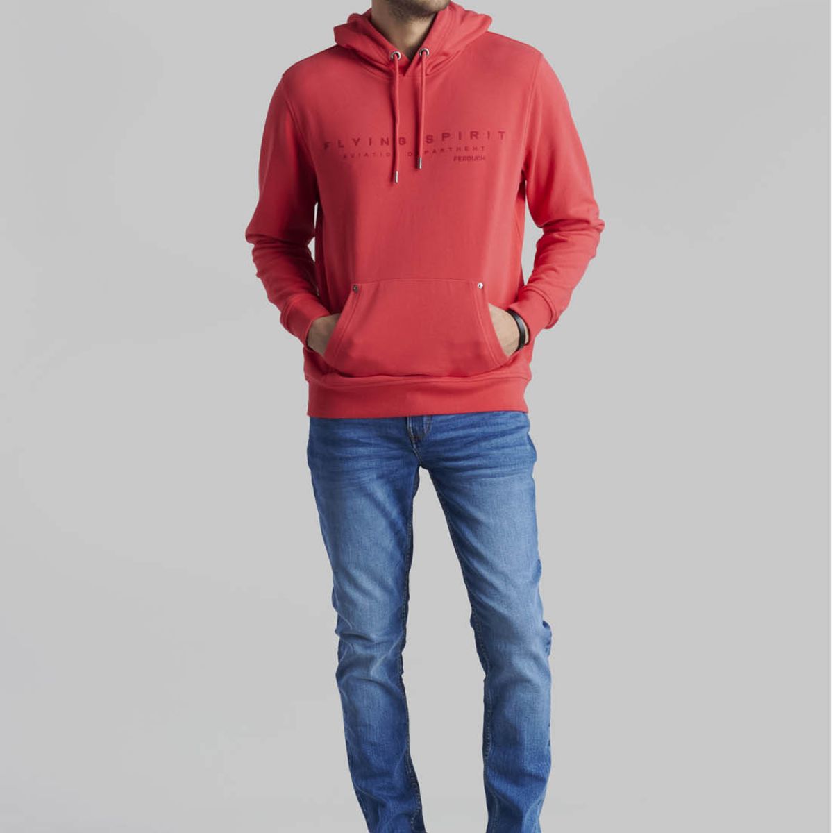 FEROUCH - Polerón Vermont Rojo Ferouch