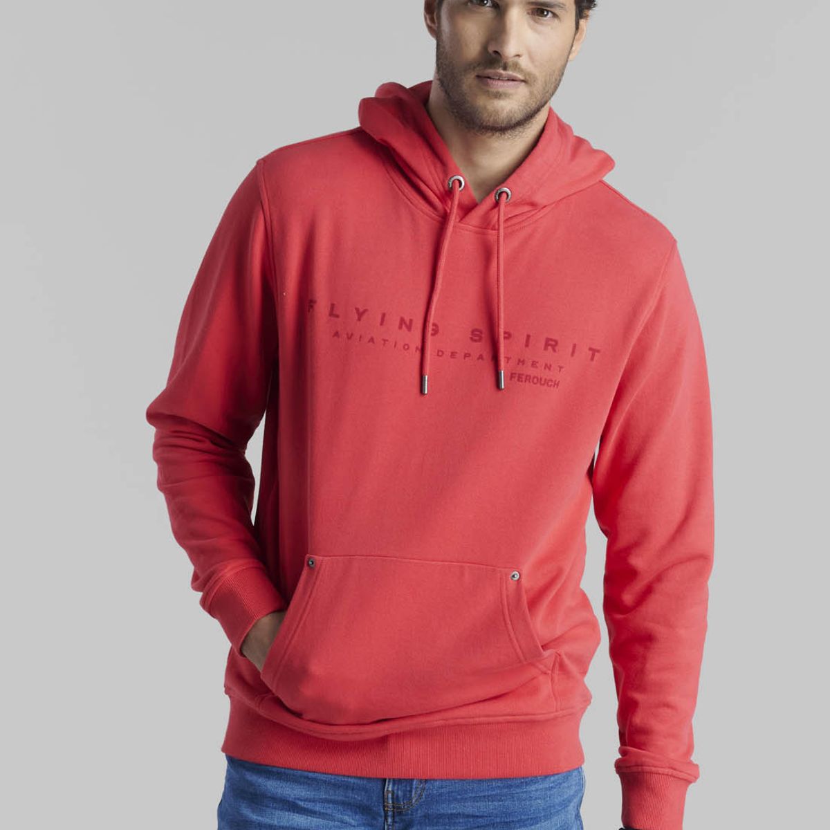 FEROUCH - Polerón Vermont Rojo Ferouch