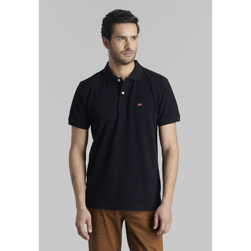 FEROUCH - Polera Pique Basica Fr Negro Ferouch