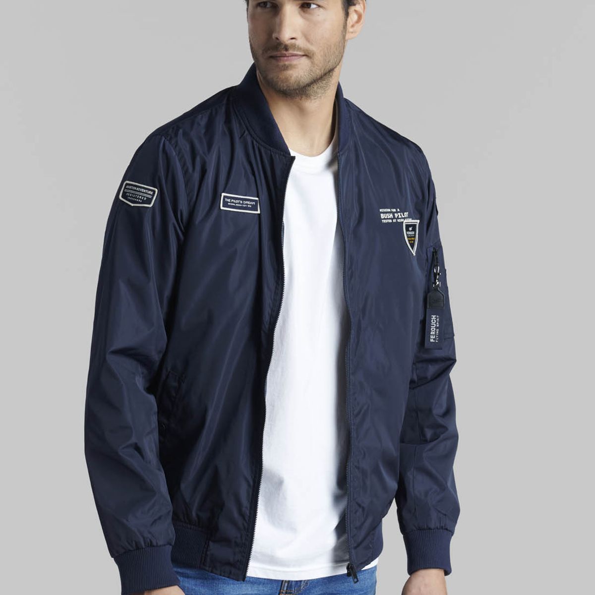 FEROUCH - Chaqueta Pilot Sport Azul Ferouch